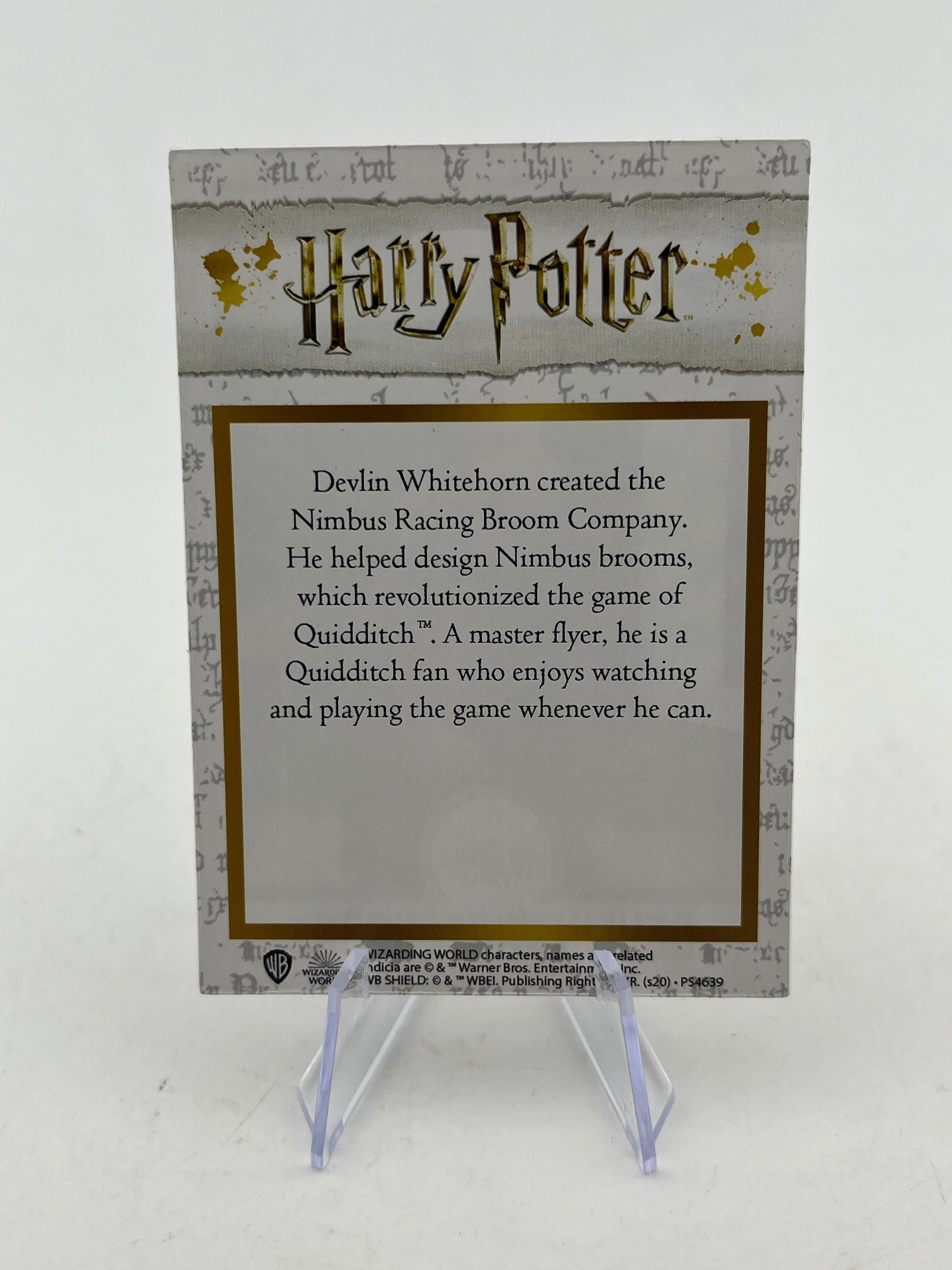 Devlin Whitehorn - Harry Potter Wizarding World Chocolate Frog Trading Card FRENLY BRICKS - Open 7 Days