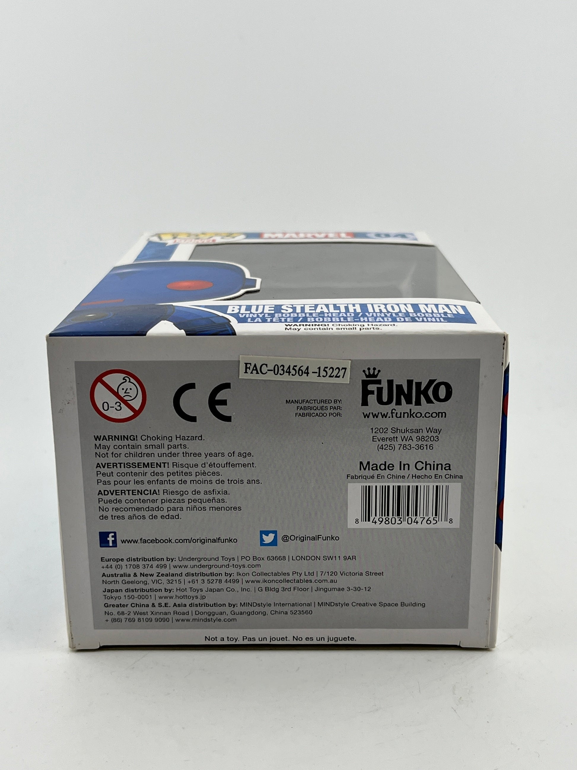 Funko POP! Marvel - Iron Man Stealth Suit #04 - Semi Sun Faded Box FRENLY BRICKS - Open 7 Days