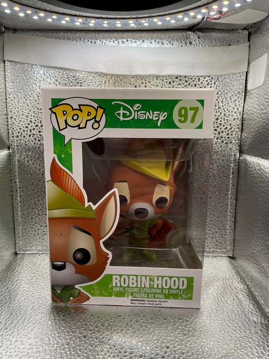 2014 Funko Disney ROBIN HOOD Pop! Vinyl Figure #97 (VAULTED/ Retired) FRENLY BRICKS - Open 7 Days