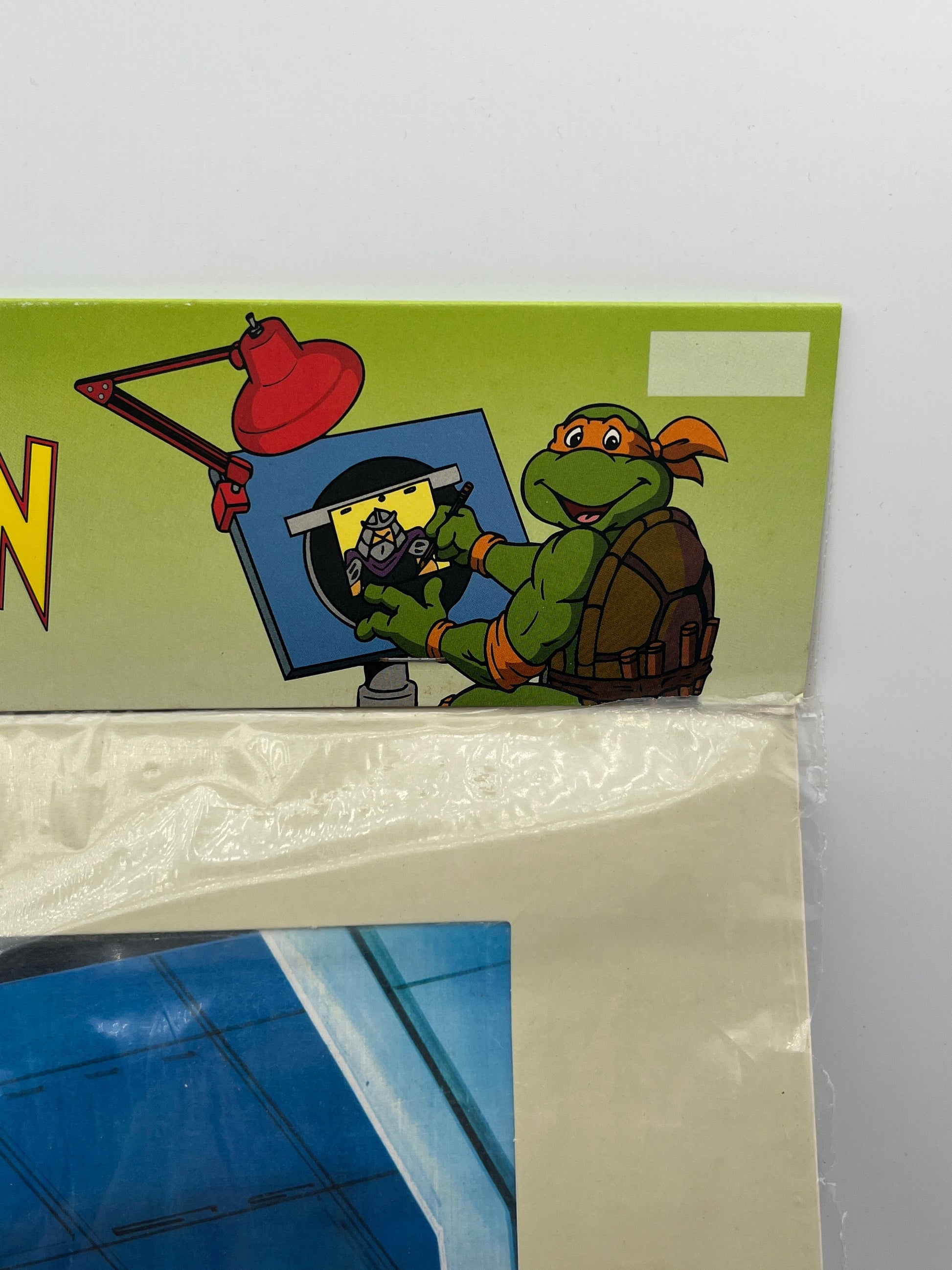 Teenage Mutant Ninja Turtles, Animation Production Cel MWS (1991) W/COA Leonardo FRENLY BRICKS - Open 7 Days