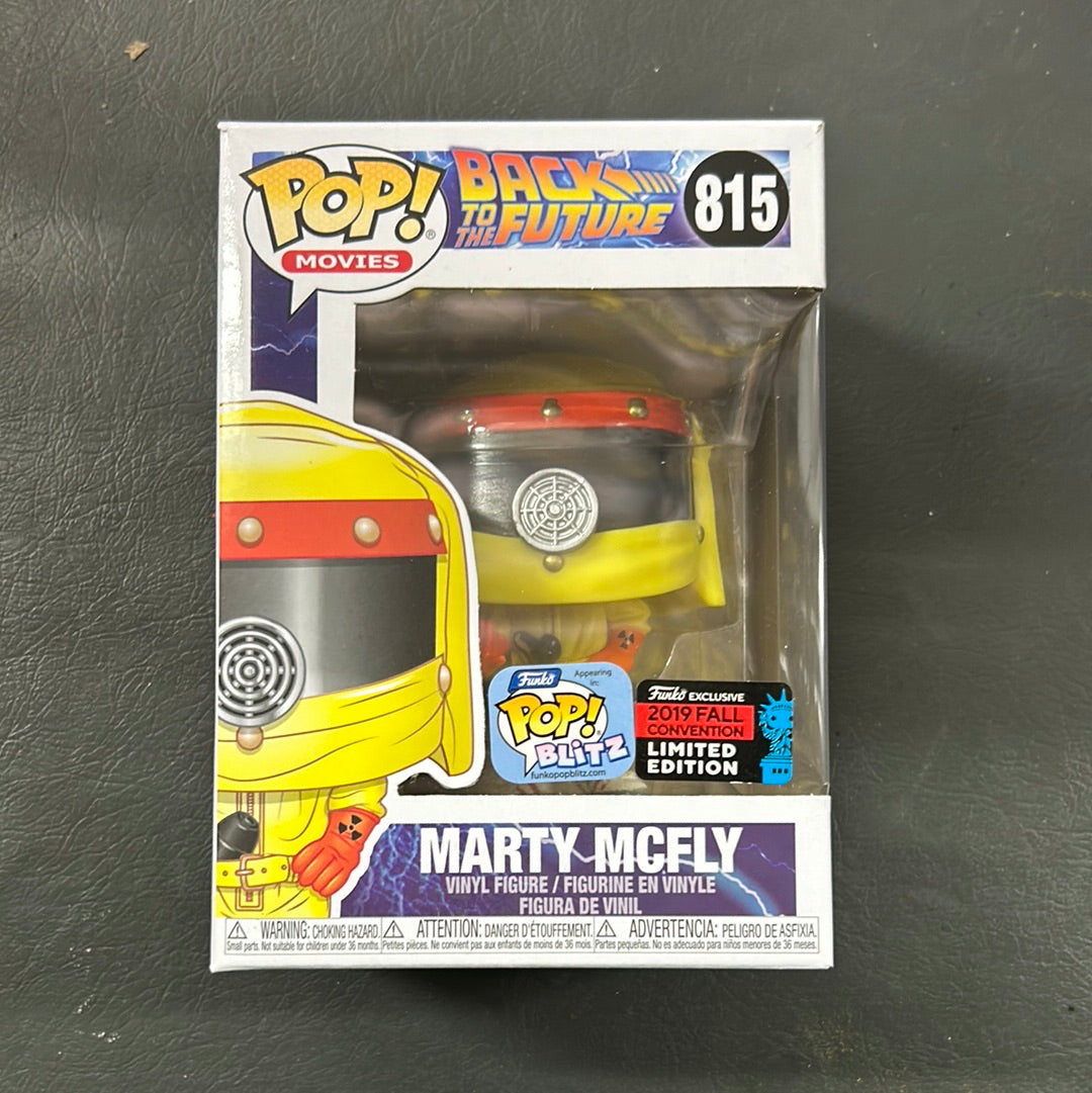 Pop Vinyl Movies 815 Back To The Future Marty Mcfly Funko Pop Blitz Funko Exclusive 2019 Fall Convention Limited Edition FRENLY BRICKS - Open 7 Days