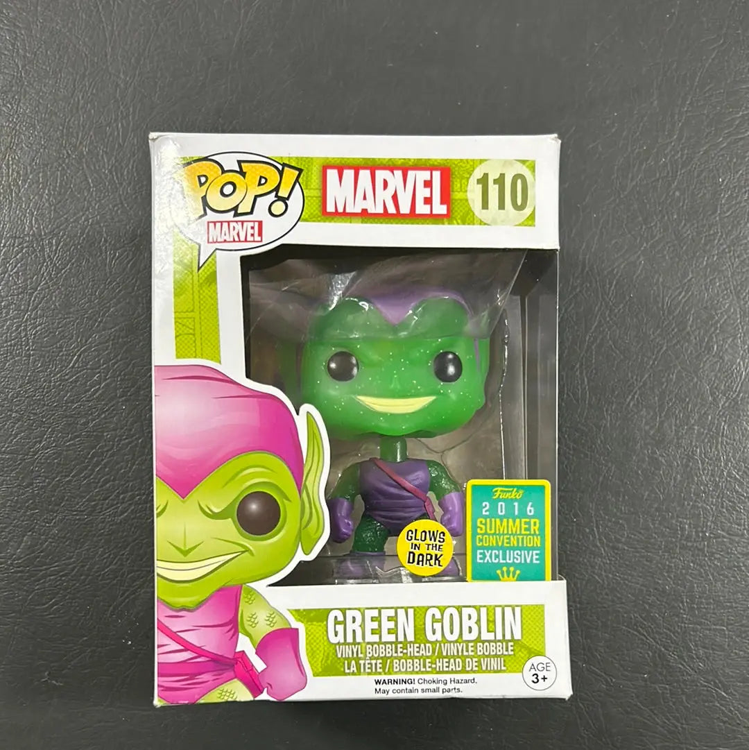 Funko POP! Vinyl Green Goblin Glow In The Dark Glitter #110 2016  Conversion Marvel FRENLY BRICKS - Open 7 Days