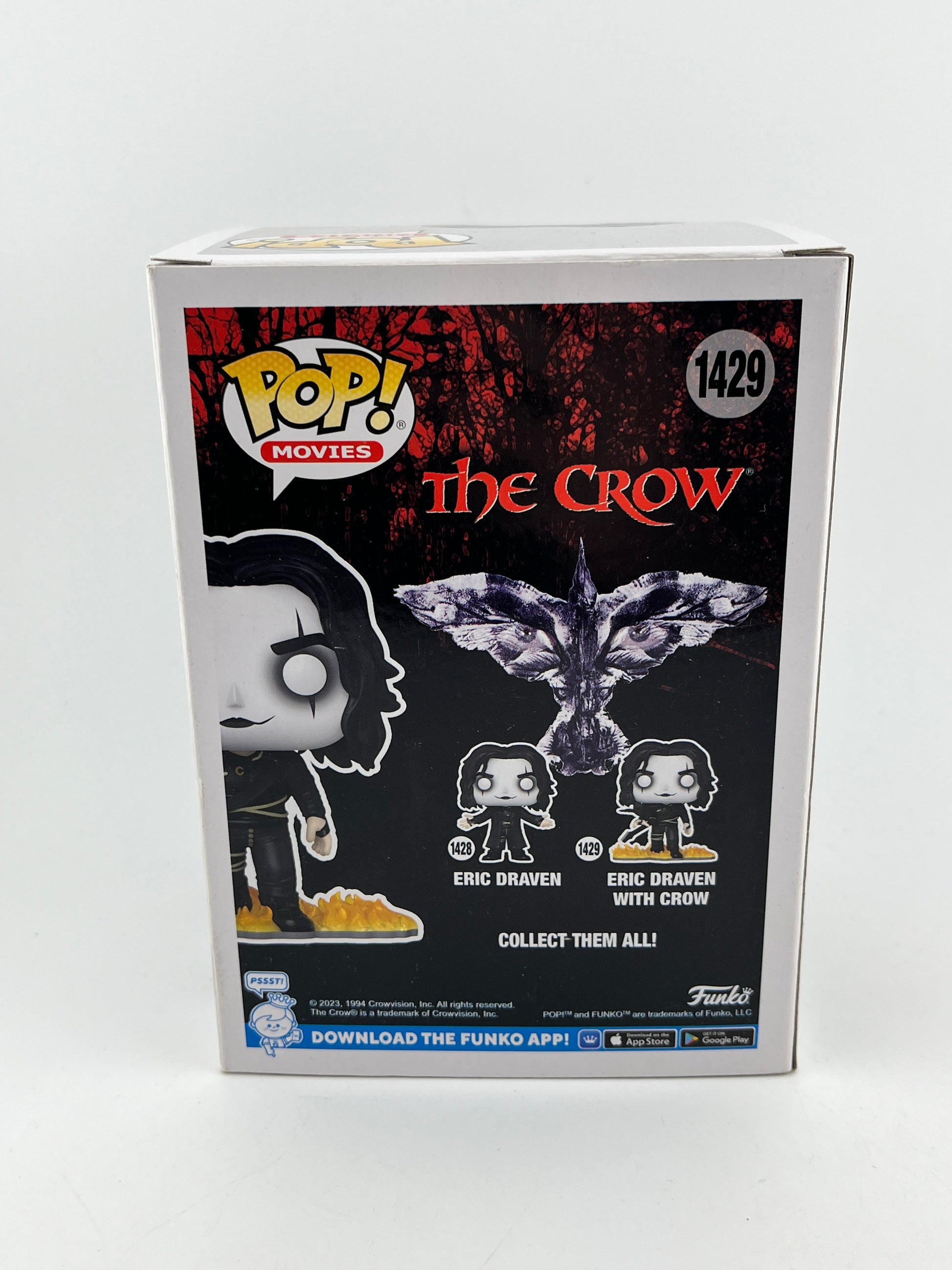Funko POP! Movies The Crow - Eric Draven With Crow #1429 - Vinyl Collectable FRENLY BRICKS - Open 7 Days