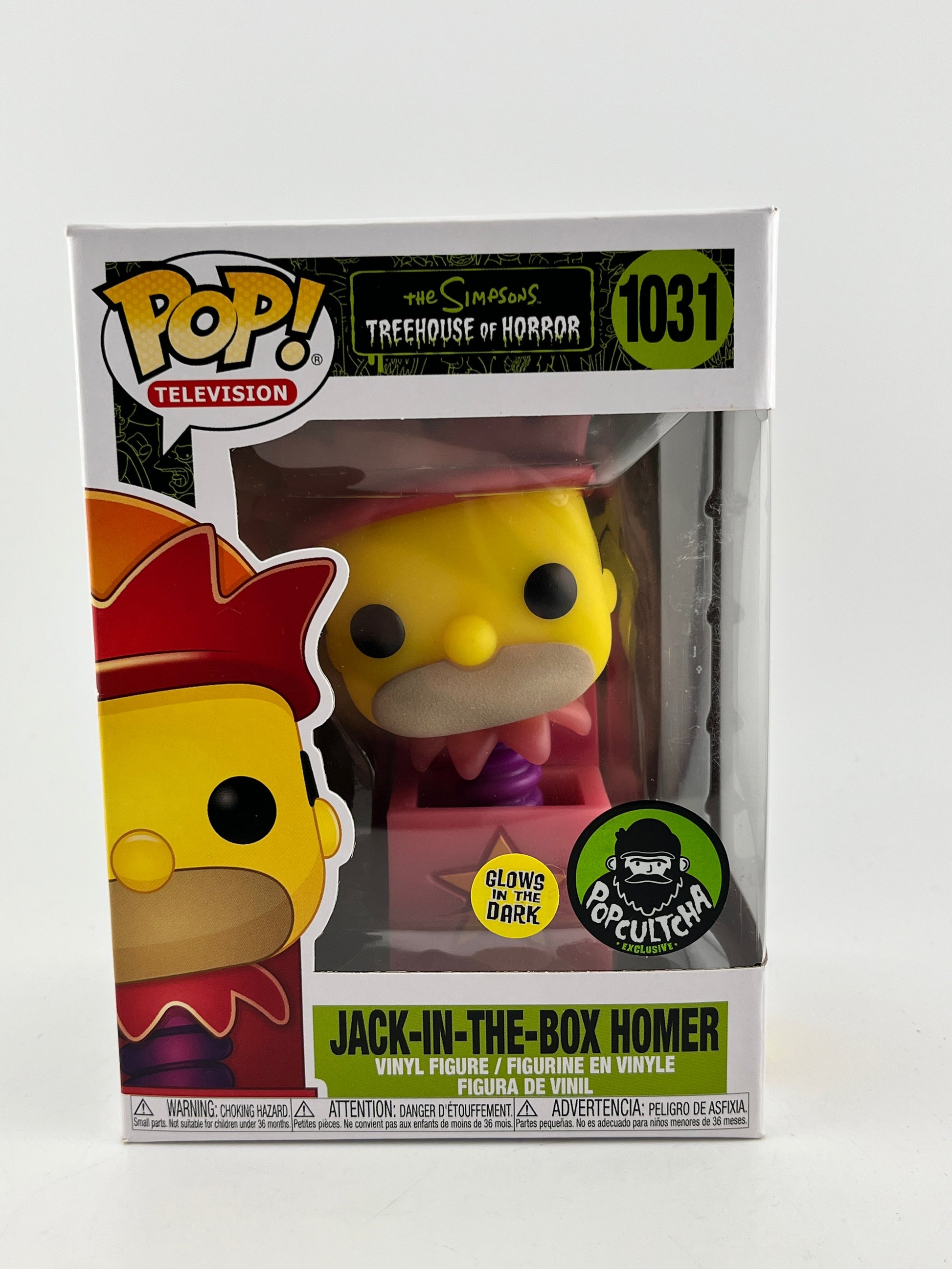 Funko POP! Television The Simpsons Tree House Of Horror - Jack-In-The-Box Homer #1031 FRENLY BRICKS - Open 7 Days