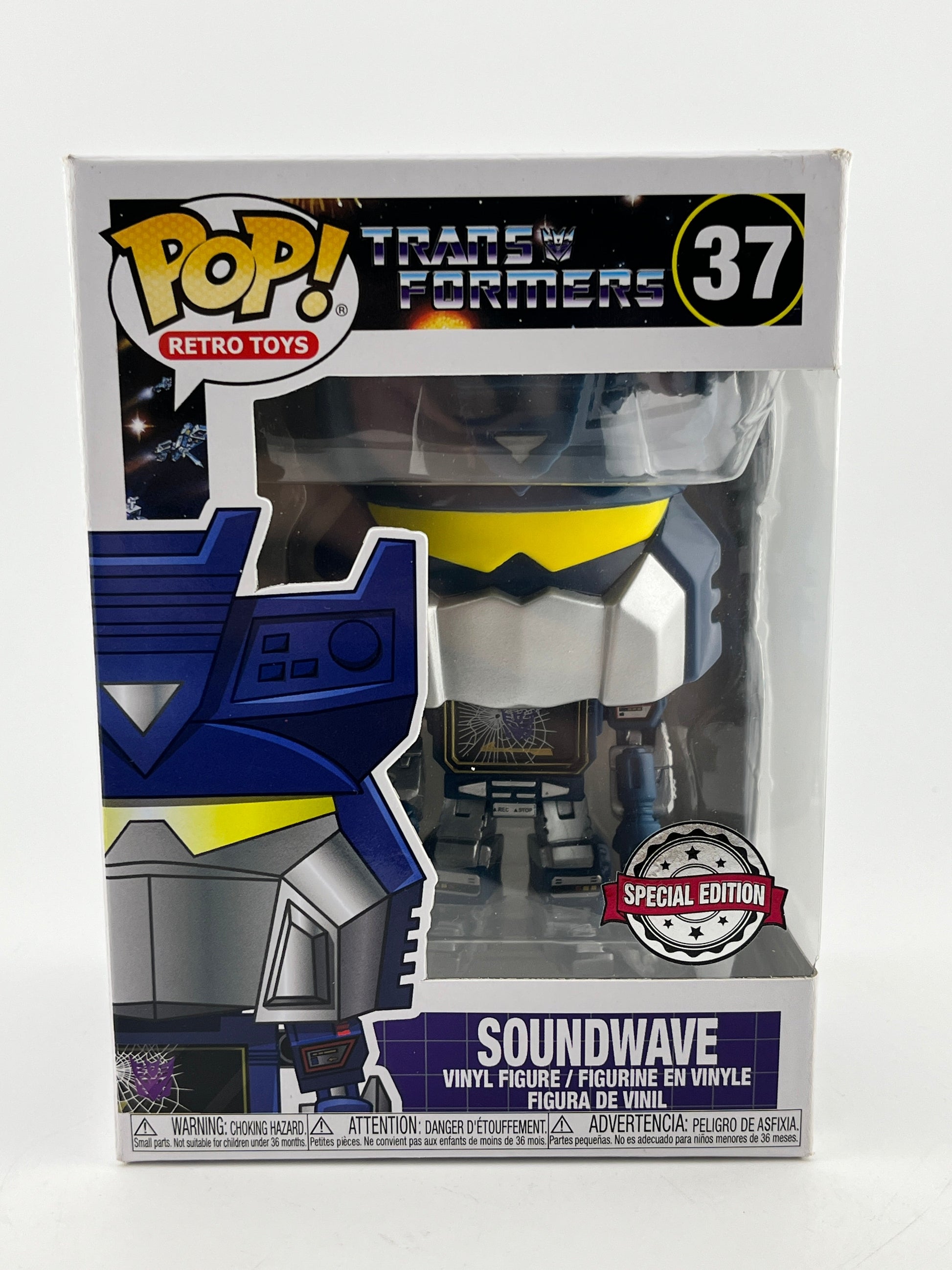 Funko POP! Retro Toys Transformers - Soundwave #37 - Special Edition FRENLY BRICKS - Open 7 Days