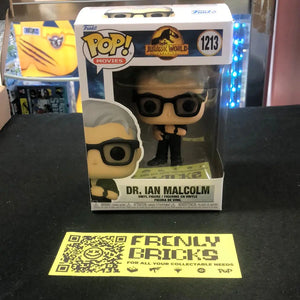 Funko POP! Movies : Jurassic World #1213 - Dr. Ian Malcolm - Jeff Goldblum FRENLY BRICKS - Open 7 Days