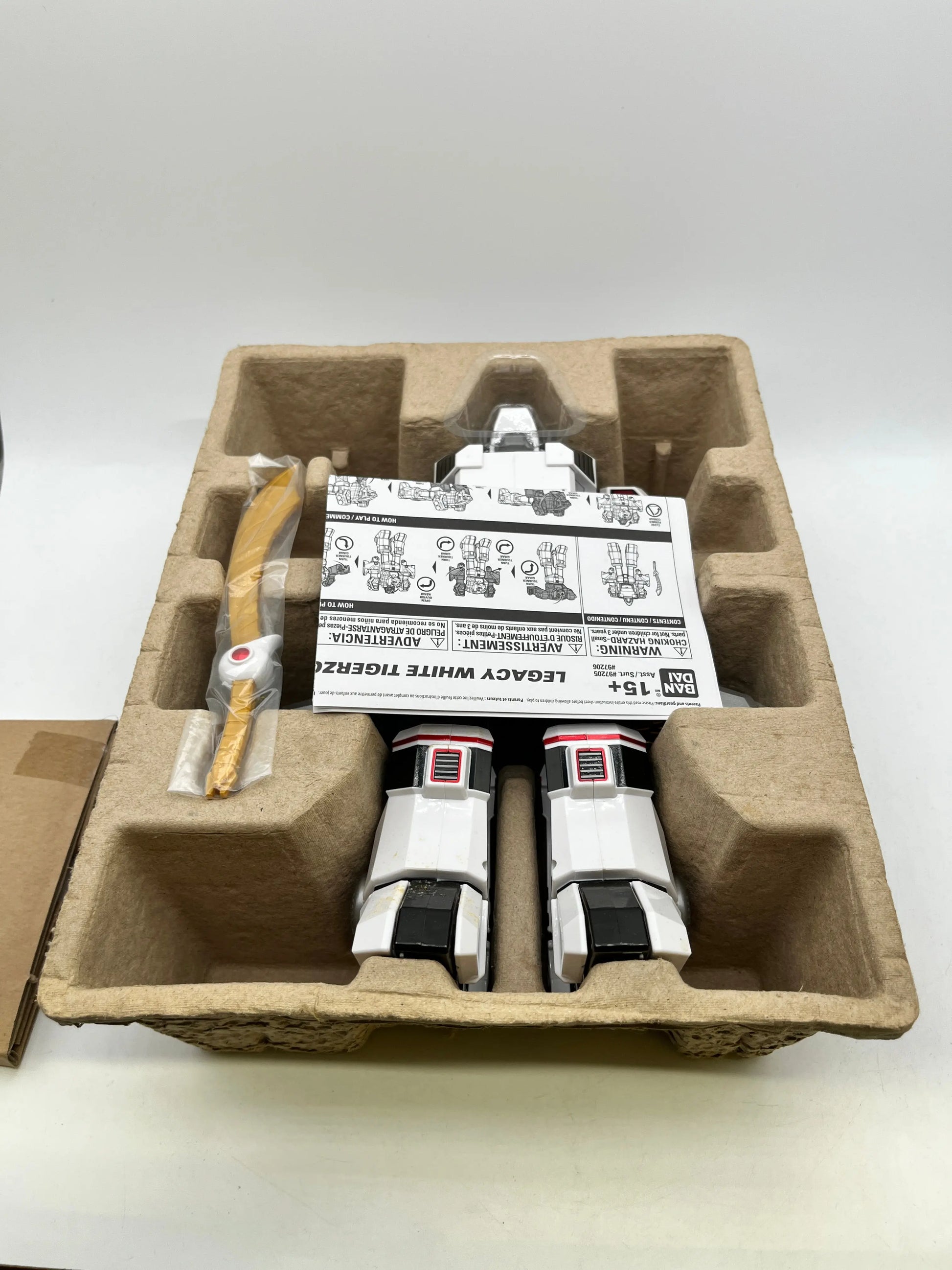 Power Rangers  White Tigerzord Action Figure - 97206 Complete (Open Box) FRENLY BRICKS - Open 7 Days