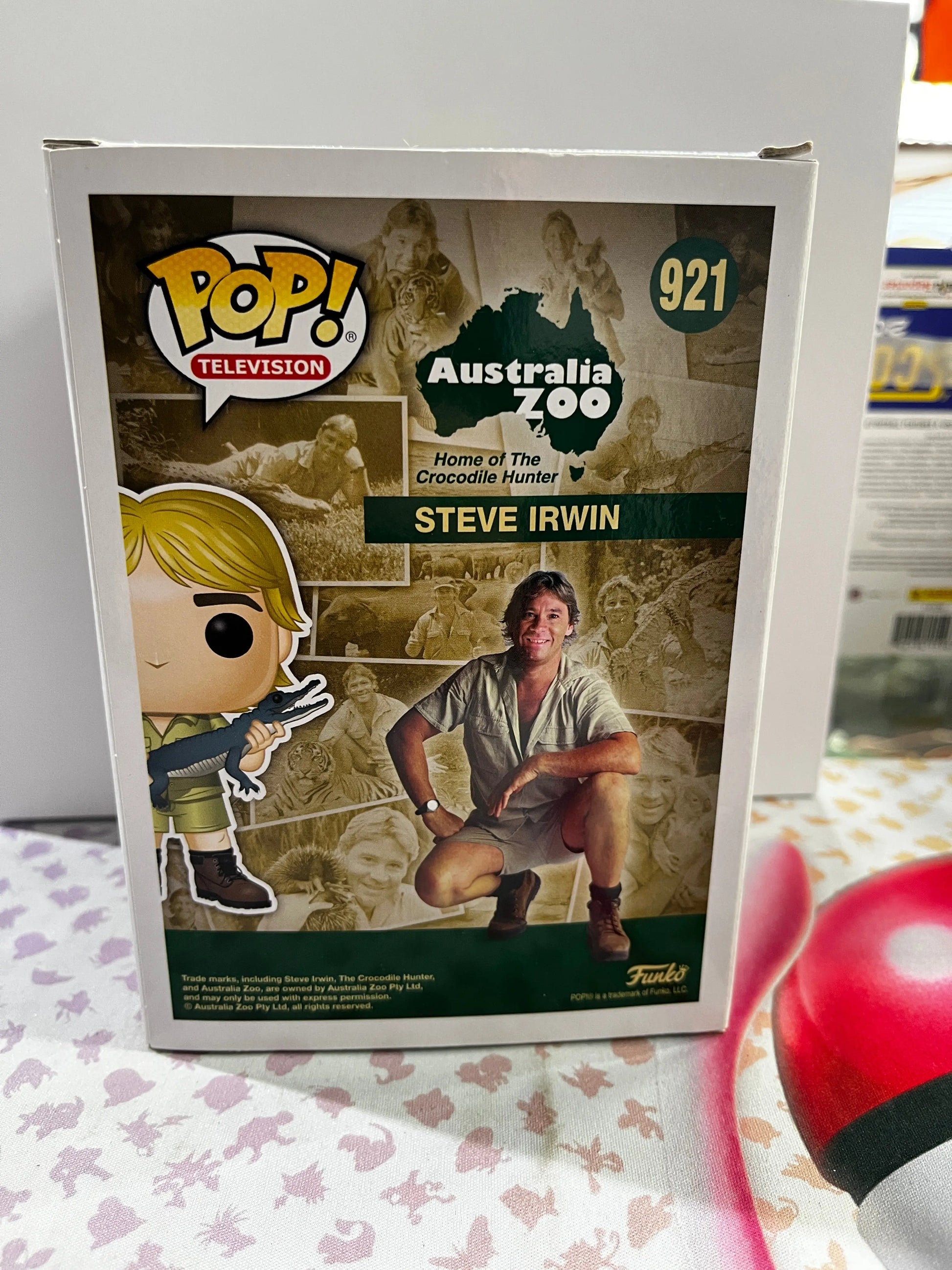 Funko Pop Vinyl Television Australia Zoo Steve Irwin #921 FRENLY BRICKS - Open 7 Days