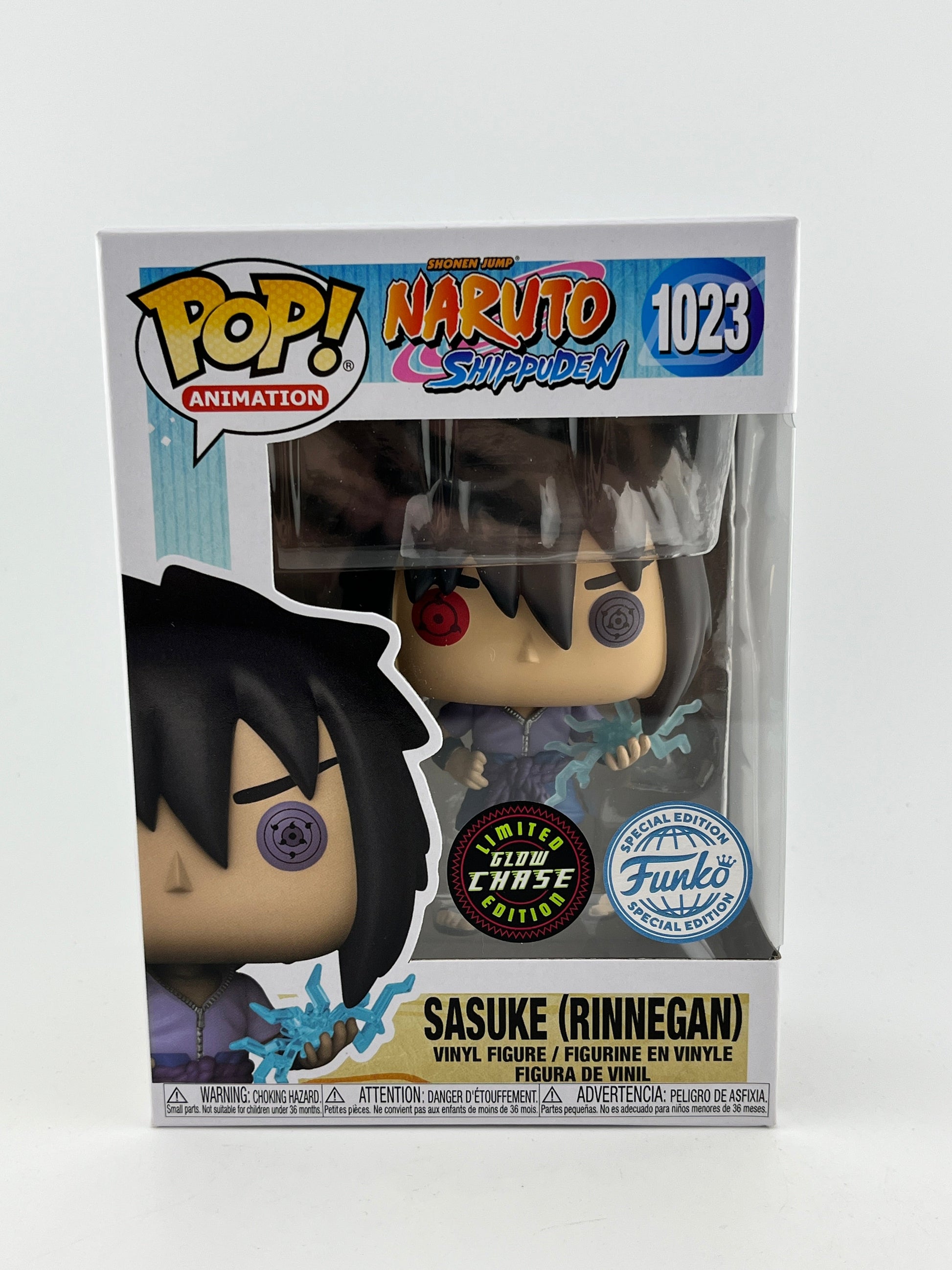 Funko POP! Animation Naruto Shippuden - Sasuke (Rinnegan) #1023 - Glow Chase - Special Edition FRENLY BRICKS - Open 7 Days