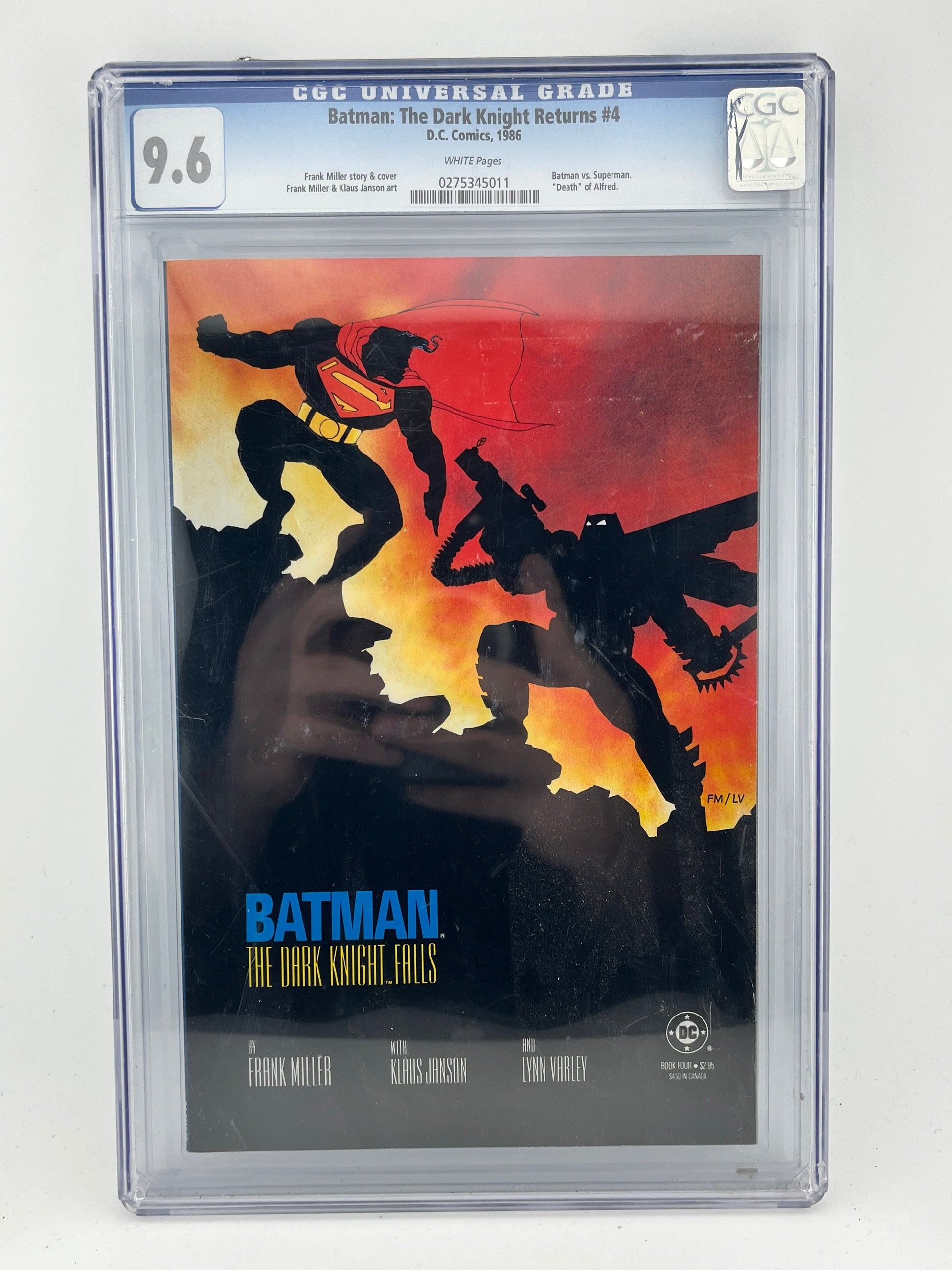 DC Comics - Batman: The Dark Knight Returns #4 –  CGC 9.6 FRENLY BRICKS - Open 7 Days
