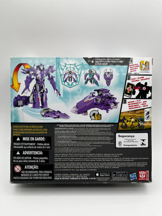 Hasbro Transformers Robots in Disguise Mini-Con Deployers Decepticon Fracture & Airazor FRENLY BRICKS - Open 7 Days