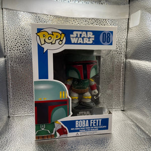 Funko POP! Star Wars Boba Fett #08 Blue Box Large Font Early Run FRENLY BRICKS - Open 7 Days