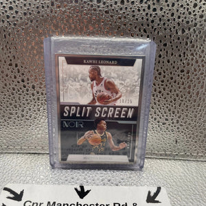 Split Screen Noir Scottie Barnes Raptors Kawhi Leonard Raptors Panini NBA 10/25 FRENLY BRICKS - Open 7 Days