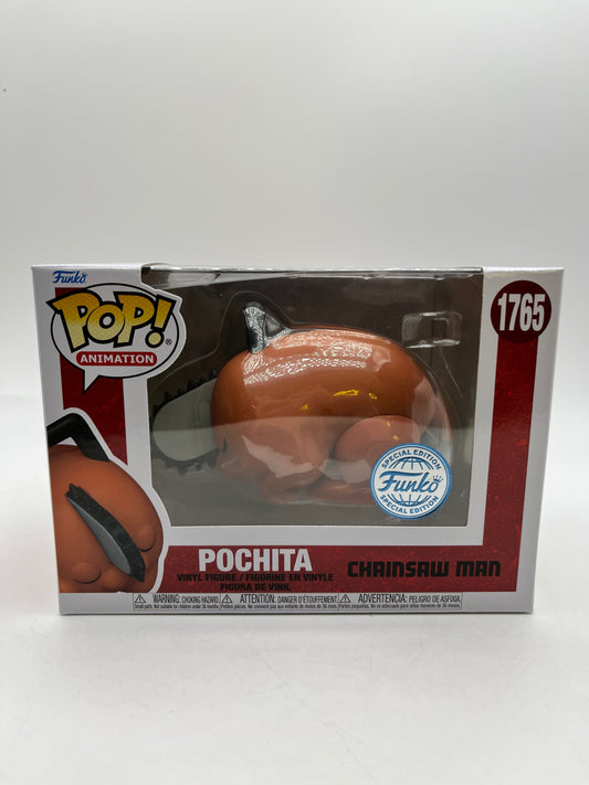Funko POP! Animation Chainsaw Man - Pochita #1765 - Special Edition FRENLY BRICKS - Open 7 Days