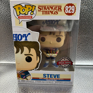 Pop Vinyl #829 Television Stranger Things Steve FRENLY BRICKS - Open 7 Days