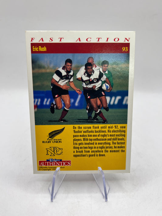 Fast Action Eric Rush Autograph - Rugby Superstars NZ Rugby Union #93 FRENLY BRICKS - Open 7 Days