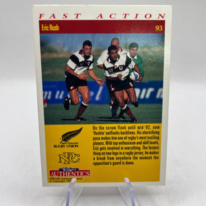 Fast Action Eric Rush Autograph - Rugby Superstars NZ Rugby Union #93 FRENLY BRICKS - Open 7 Days