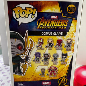 Funko Pop Vinyl Marvel Avengers Infinity War Corvus Glaive #290 FRENLY BRICKS - Open 7 Days