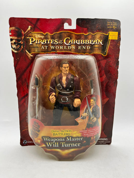 Zizzle - Disney Pirates of the Caribbean Will Turner Action Figure At Wrold's End - Sealed FRENLY BRICKS - Open 7 Days