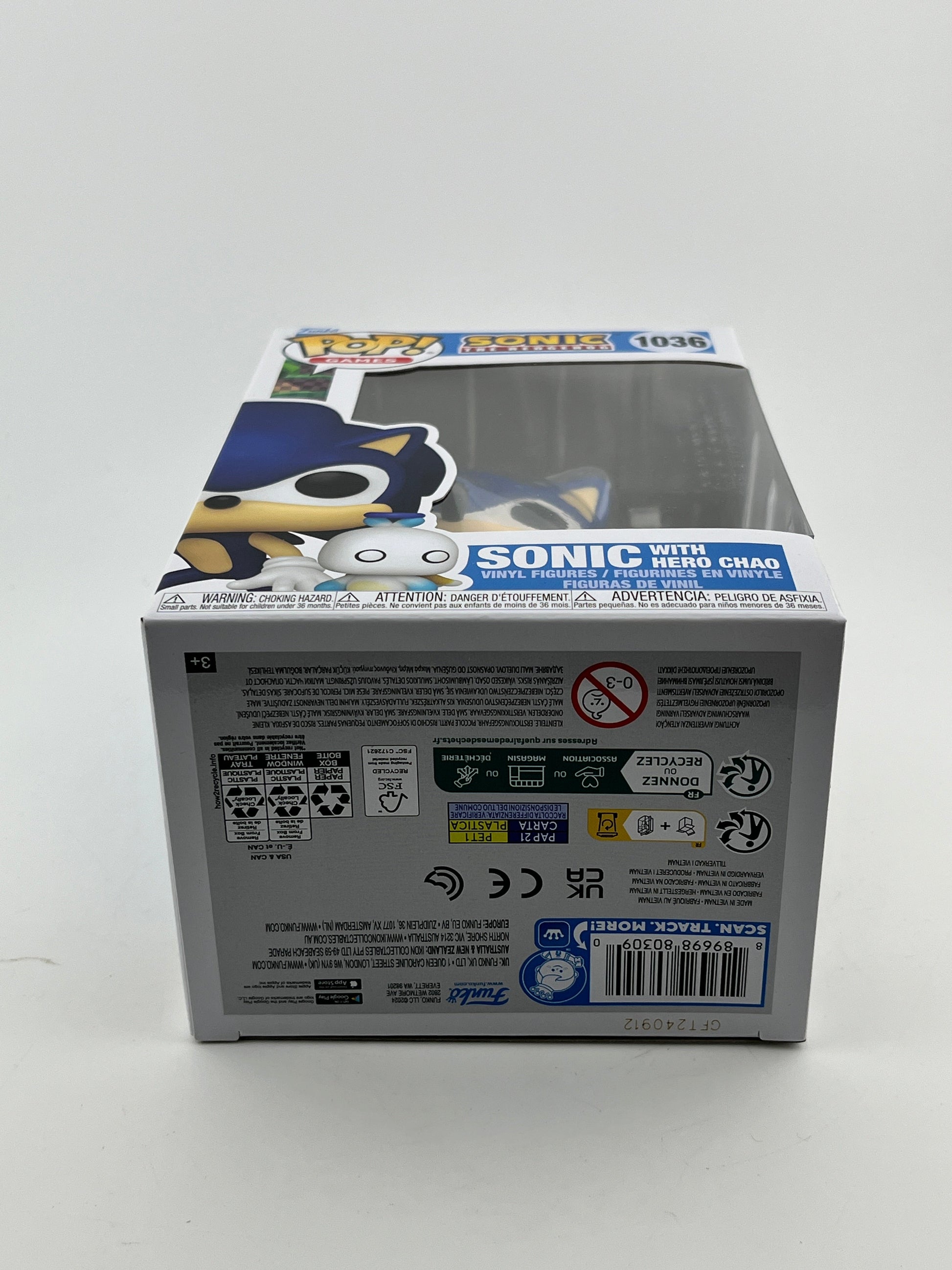 Funko POP! Games Sonic The Hedgehog - Sonic With Hero Chao #1036 - Vinyl Collectable FRENLY BRICKS - Open 7 Days