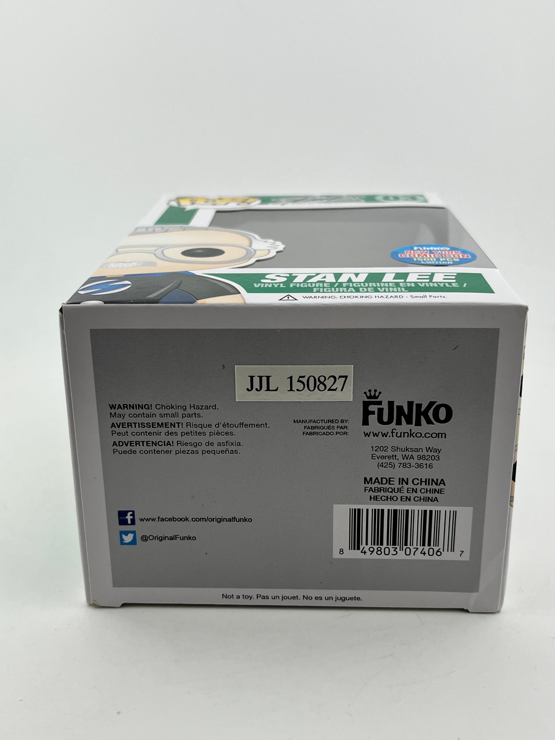 Funko POP! Stan Lee #03 - New York Comic Con 1500 PCS Limited Edition FRENLY BRICKS - Open 7 Days