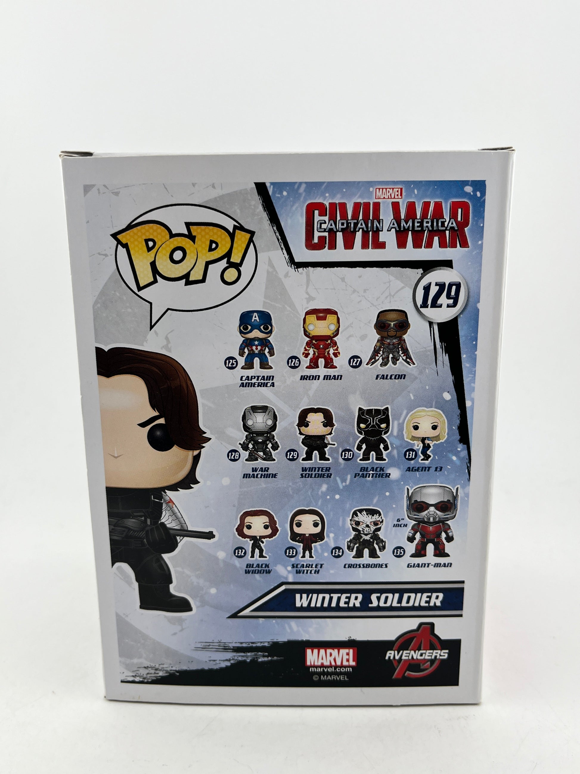 Funko POP! Marvel Civil War - Winter Soilder #129 - Vinyl Collectable FRENLY BRICKS - Open 7 Days