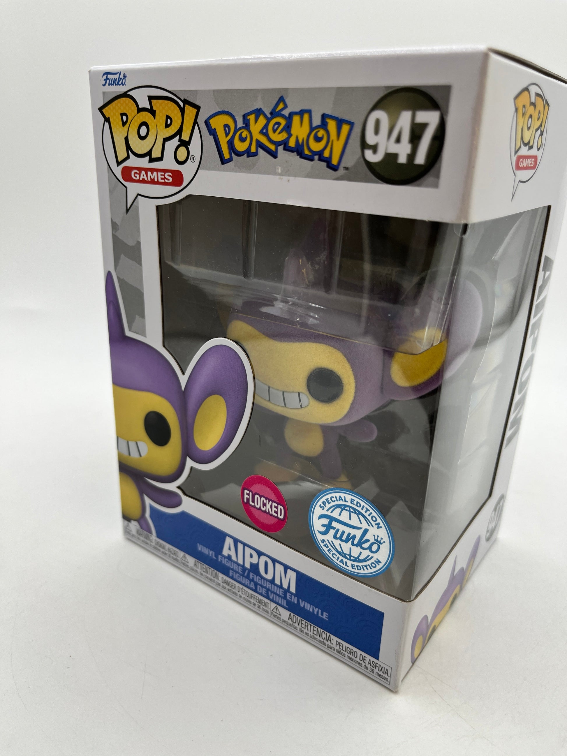 Funko POP! Games Pokémon - Aipom #947 - Flocked Special Edition FRENLY BRICKS - Open 7 Days