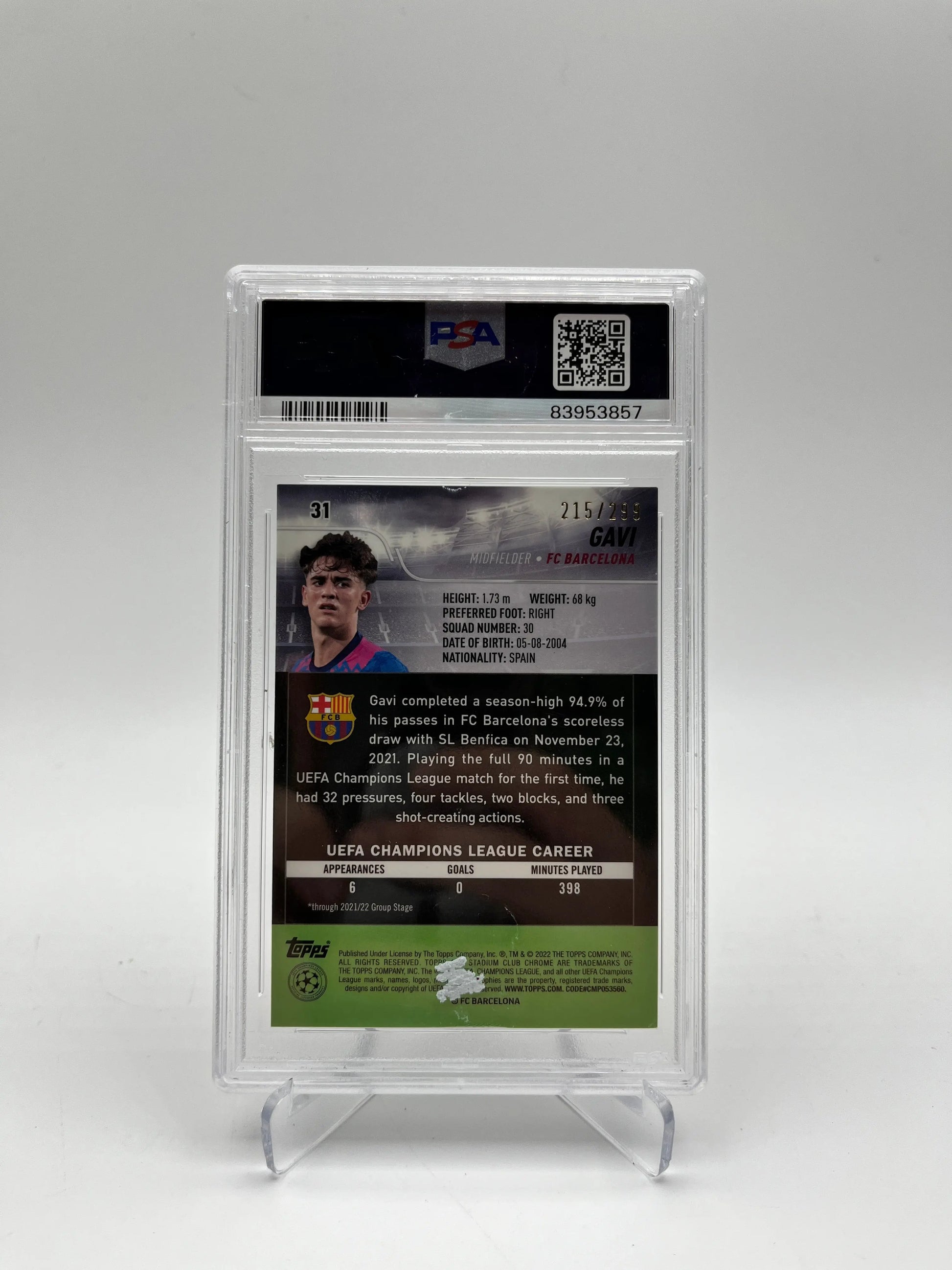 Soccer Champions League Graded Player Cards Lot FRENLY BRICKS - Open 7 Days