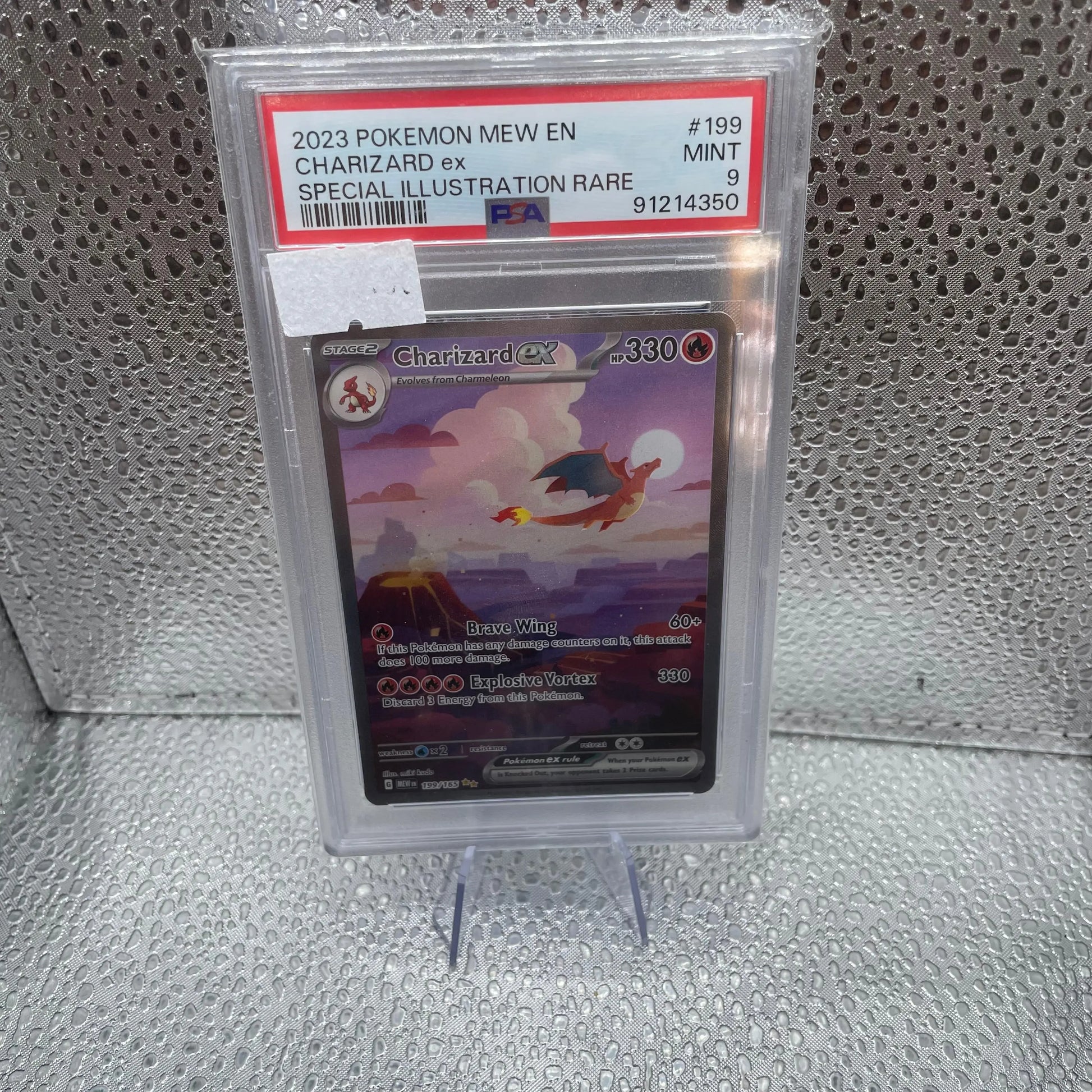 Charizard EX #199/165 Pokemon Card Full Art Special Illustration RARE TCG PSA 9 Mint FRENLY BRICKS - Open 7 Days