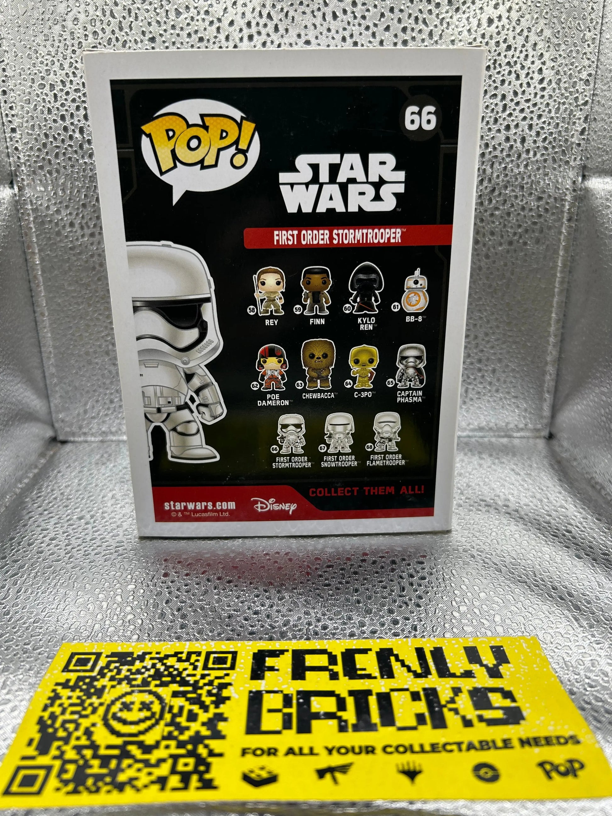 Pop Vinyl star Wars #66 Fist Order Stormtrooper FRENLY BRICKS - Open 7 Days