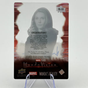 Upper Deck Marvel Wandavision - Elizabeth Olsen As Wanda Auto 17/25 Wanda's Reality FRENLY BRICKS - Open 7 Days