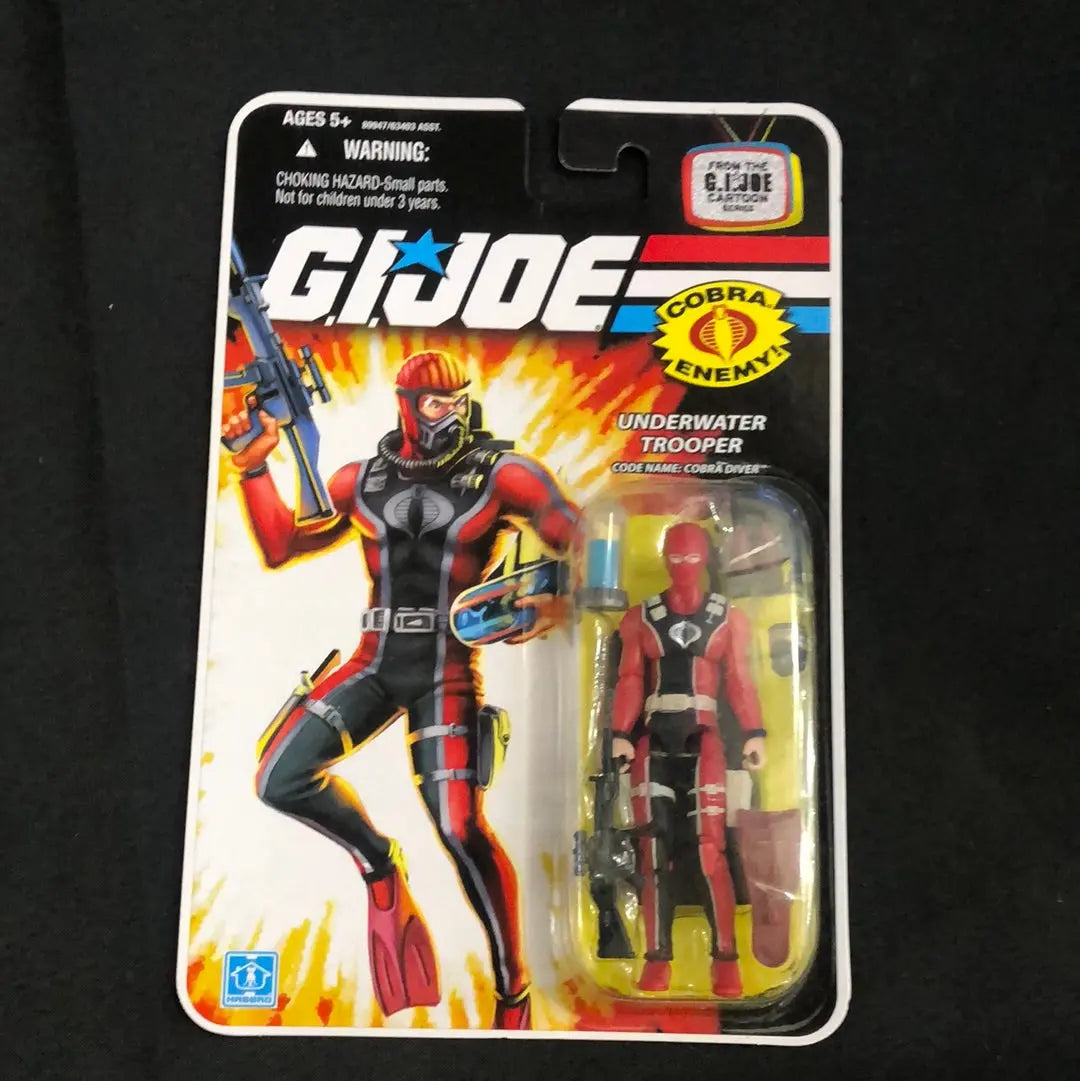 GI Joe Cartoon Series Cobra Diver Underwater Trooper (2008) Hasbro 3.75 Inch Fig FRENLY BRICKS - Open 7 Days