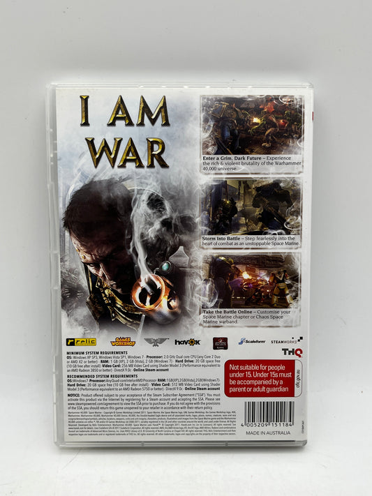 PC Game - Warhammer 40,000 Space Marine - MA15+ - Complete FRENLY BRICKS - Open 7 Days