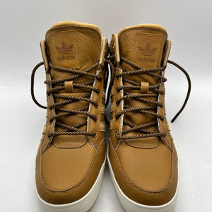 Adidas Tan Brown Leather High Top Shoes - Men’s US 10.5 - Used FRENLY BRICKS - Open 7 Days