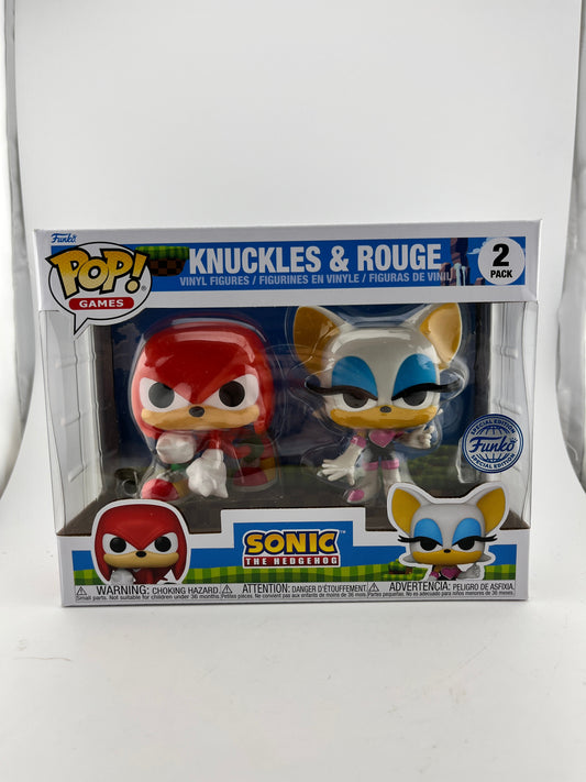 Funko POP! Games Sonic The Hedgehog - Knuckles & Rouge (2 Pack) - Special Edition FRENLY BRICKS - Open 7 Days