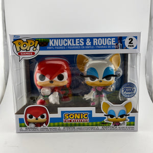 Funko POP! Games Sonic The Hedgehog - Knuckles & Rouge (2 Pack) - Special Edition FRENLY BRICKS - Open 7 Days