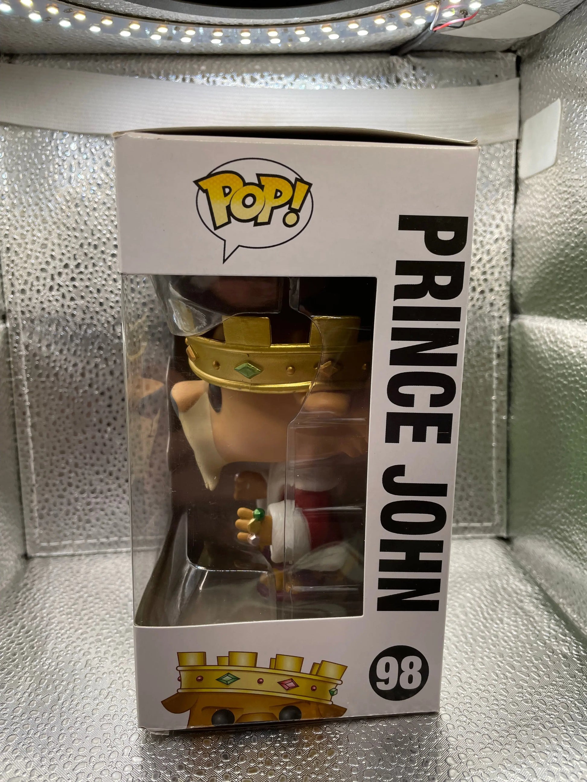 Funko POP 2014 Disney PRINCE JOHN in Red Robe - Robin Hood - Vaulted #98 FRENLY BRICKS - Open 7 Days