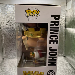 Funko POP 2014 Disney PRINCE JOHN in Red Robe - Robin Hood - Vaulted #98 FRENLY BRICKS - Open 7 Days