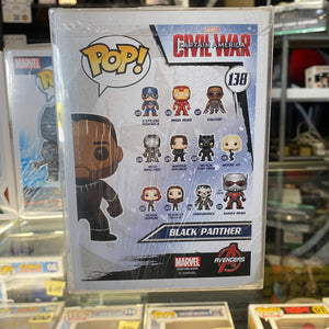 Funko POP! Marvel civil war captain America #138 Black panther (unmasked) FRENLY BRICKS - Open 7 Days