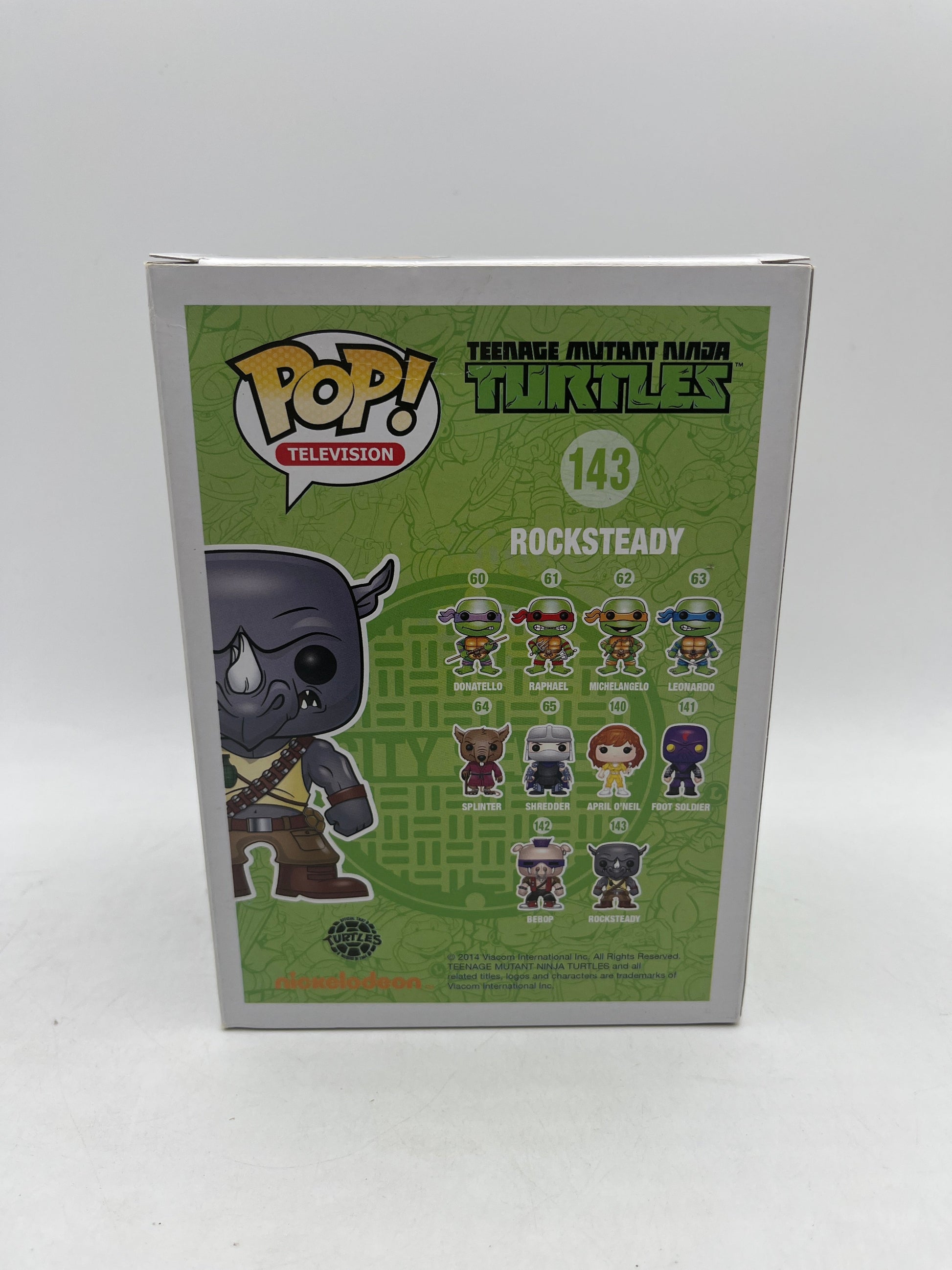 Funko Pop! Television TMNT Teenage Mutant Ninja Turtles Rocksteady #143 FRENLY BRICKS - Open 7 Days