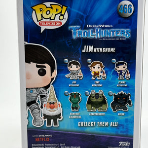 Funko POP! Television Troll Hunters - Jim With Gnome #466 - Vinyl Collectable FRENLY BRICKS - Open 7 Days