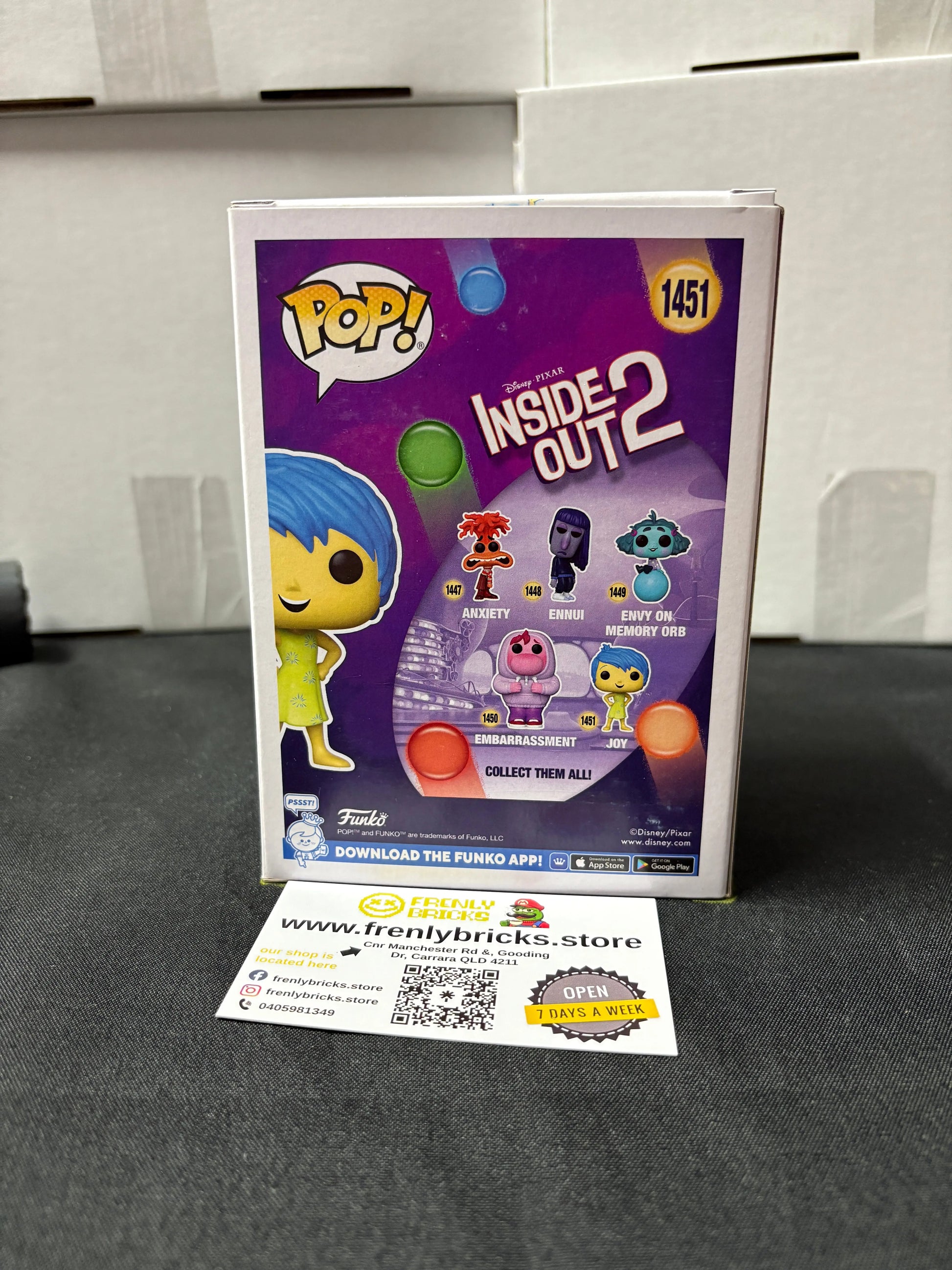 FUNKO Pop Vinyl Joy #1451 FRENLY BRICKS - Open 7 Days
