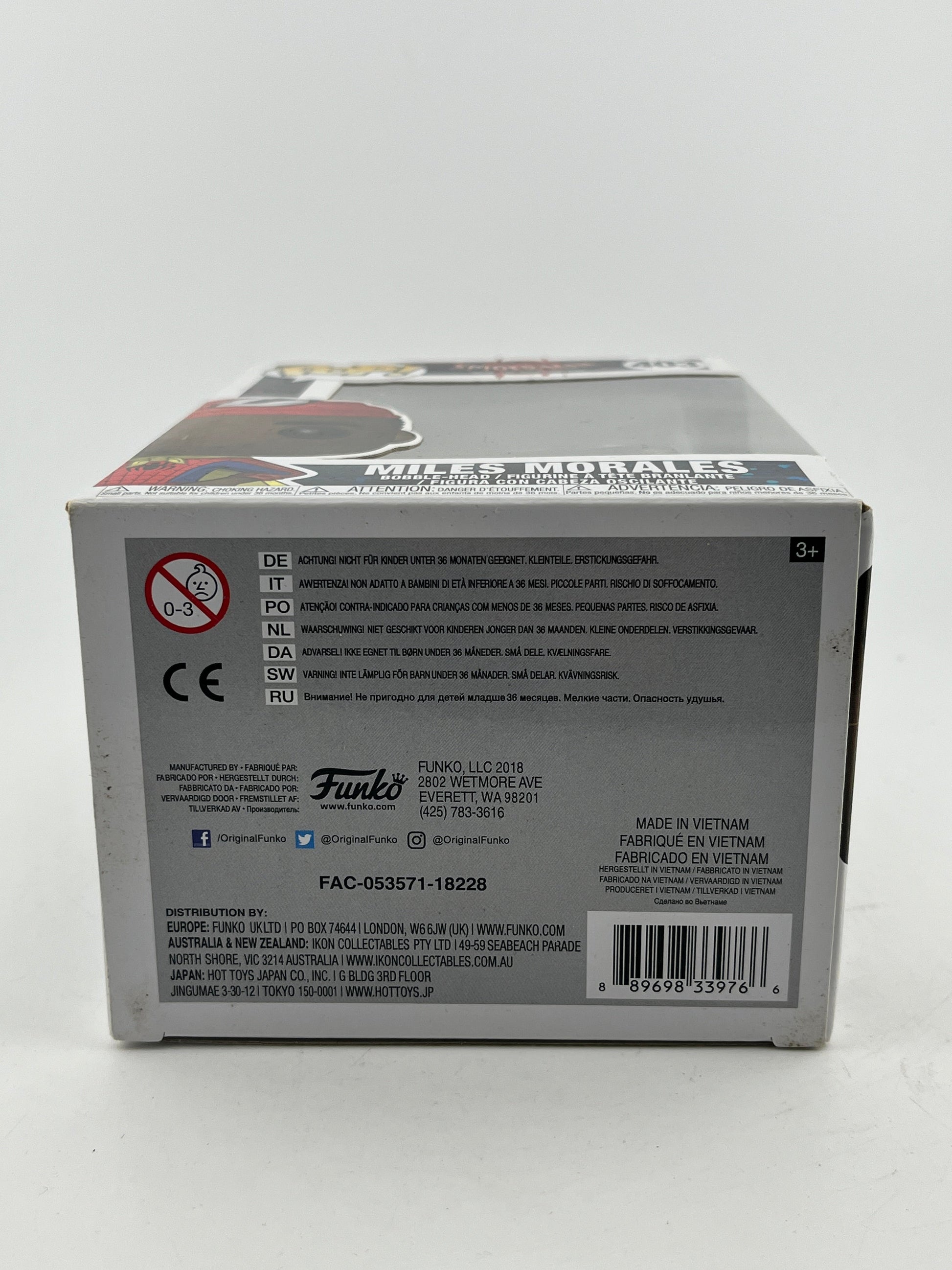 Funko POP! Spider-Man Into The Spiderverse - Miles Morales #403 - Vinyl Collectable FRENLY BRICKS - Open 7 Days