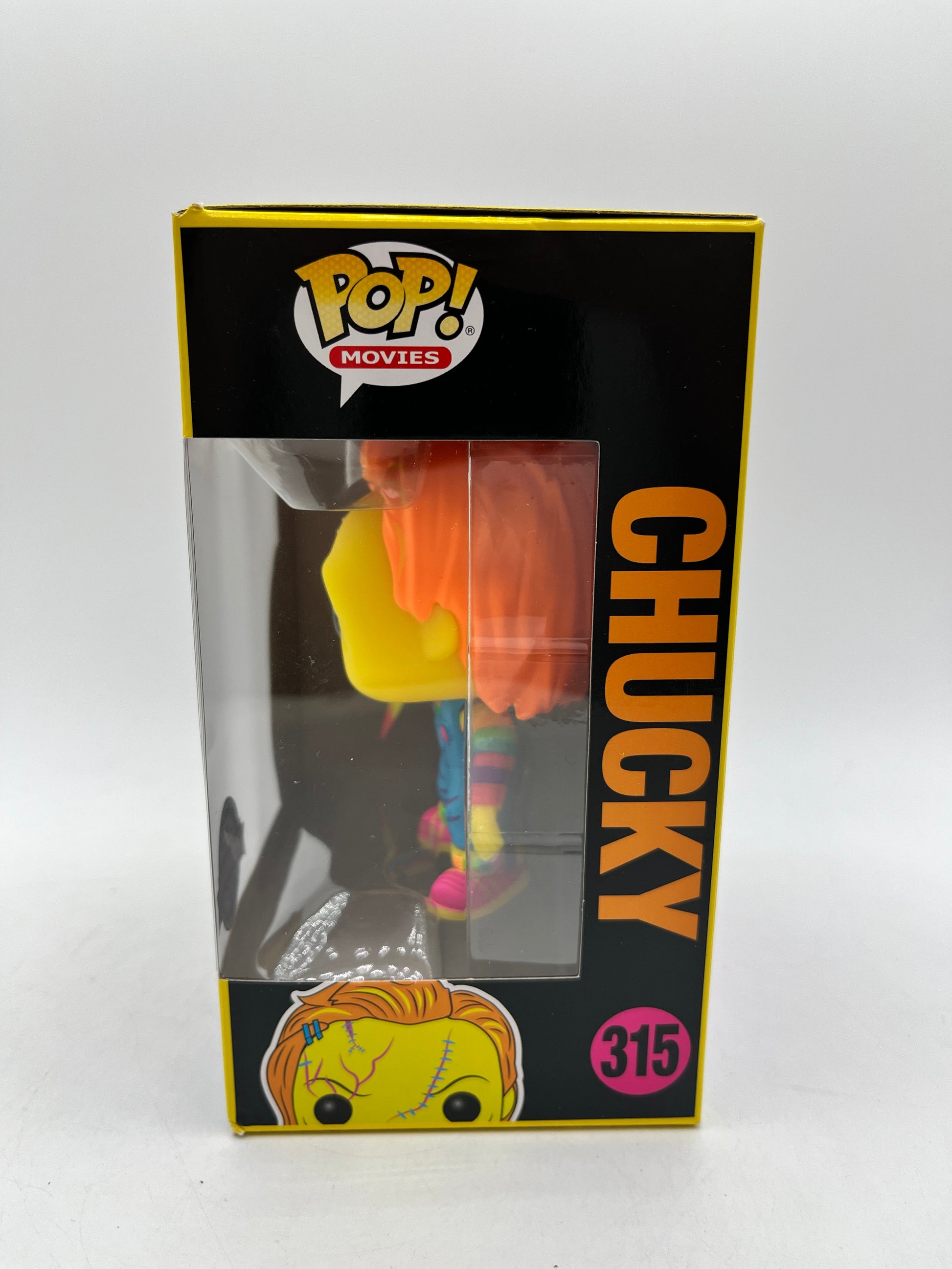 Funko POP! Movies Bride Of Chucky - Chucky #315 - Special Black Light Edition FRENLY BRICKS - Open 7 Days