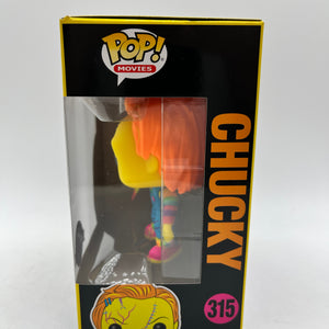 Funko POP! Movies Bride Of Chucky - Chucky #315 - Special Black Light Edition FRENLY BRICKS - Open 7 Days