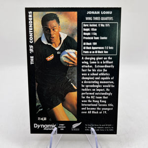Johan Lomu - 1995 Dynamic Marketing Rugby Union Rookie RC Card NZ All Blacks #21 FRENLY BRICKS - Open 7 Days