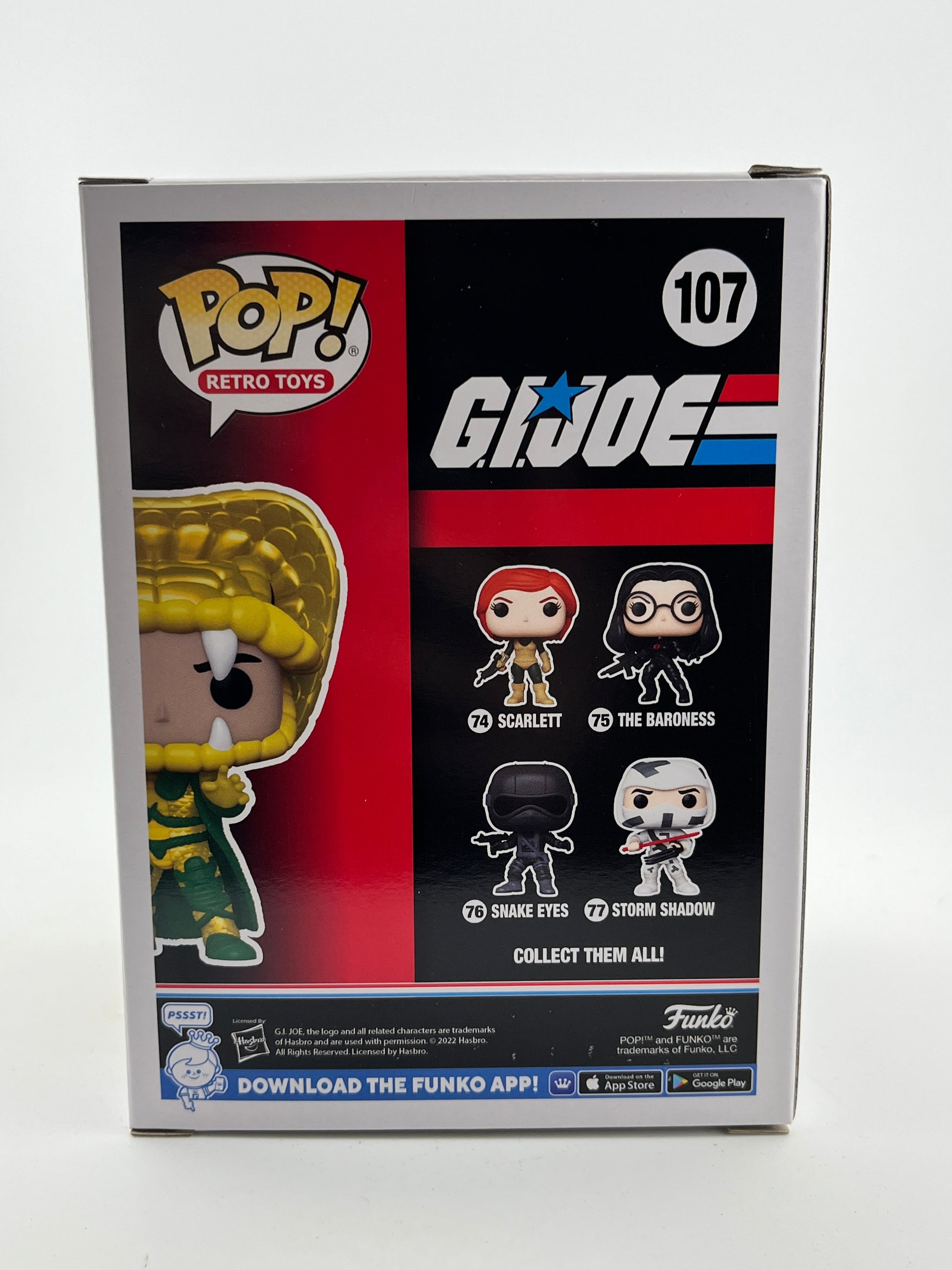 Funko POP! Retro Toys G.I.Joe - Serpentor #107 - 2022 Summer Limited Edition FRENLY BRICKS - Open 7 Days