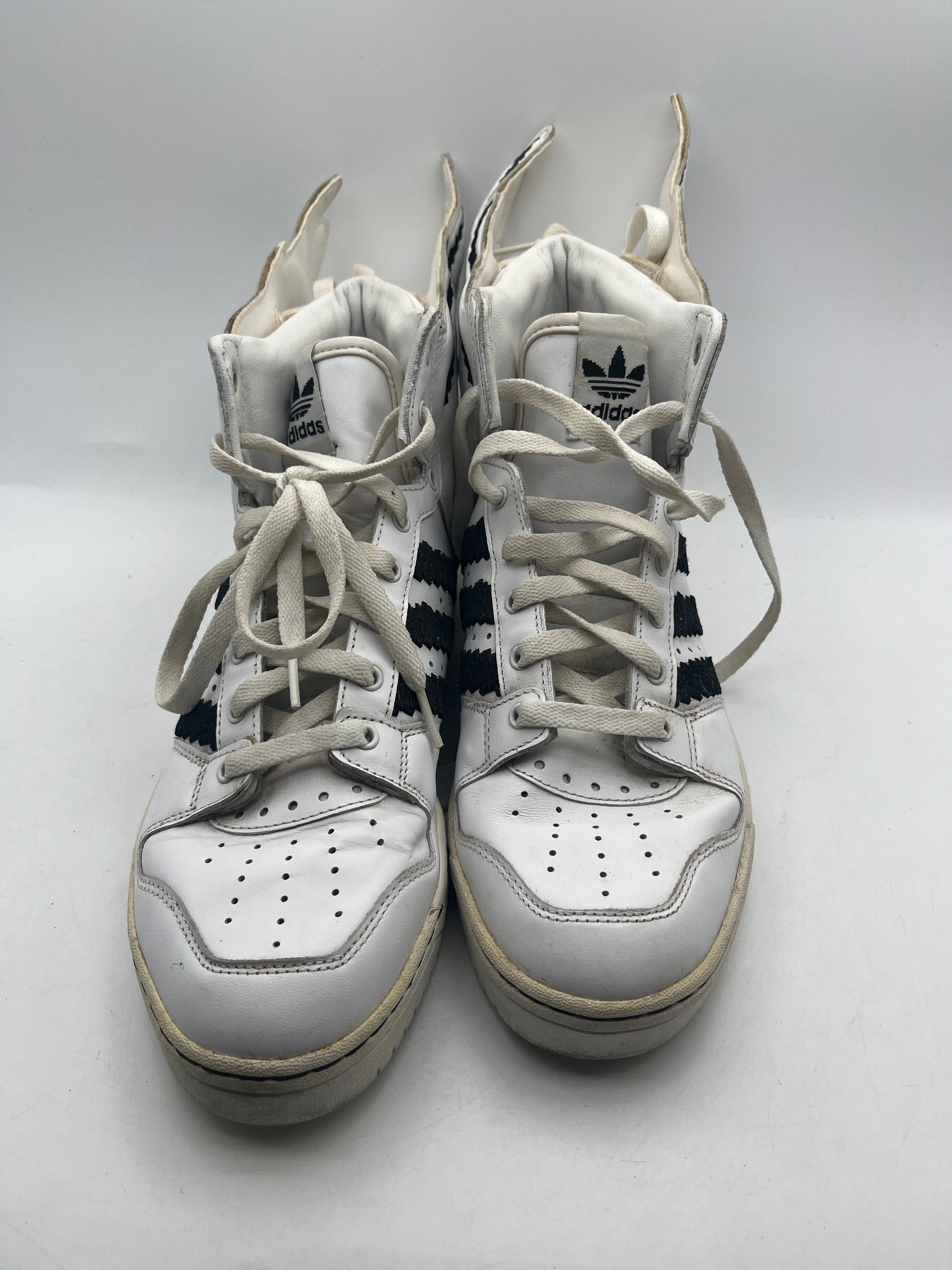 USED Size 11US - adidas Jeremy Scott Wings 2.0 Pixel White FRENLY BRICKS - Open 7 Days