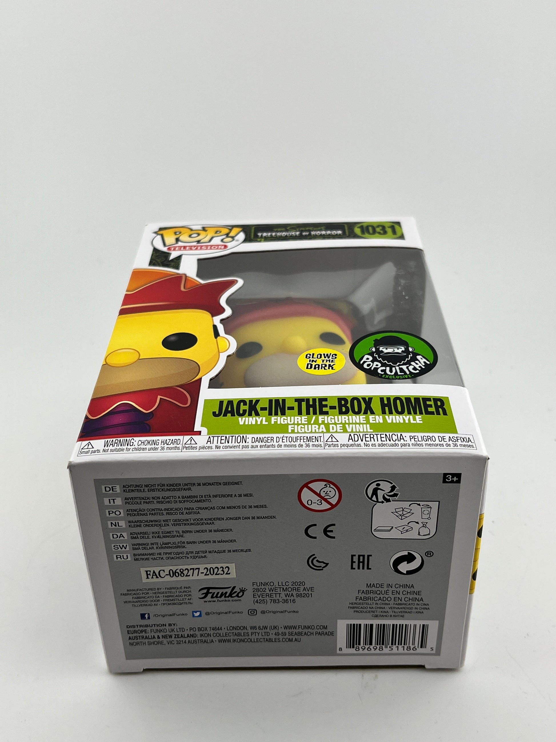 Funko POP! Television The Simpsons Tree House Of Horror - Jack-In-The-Box Homer #1031 FRENLY BRICKS - Open 7 Days