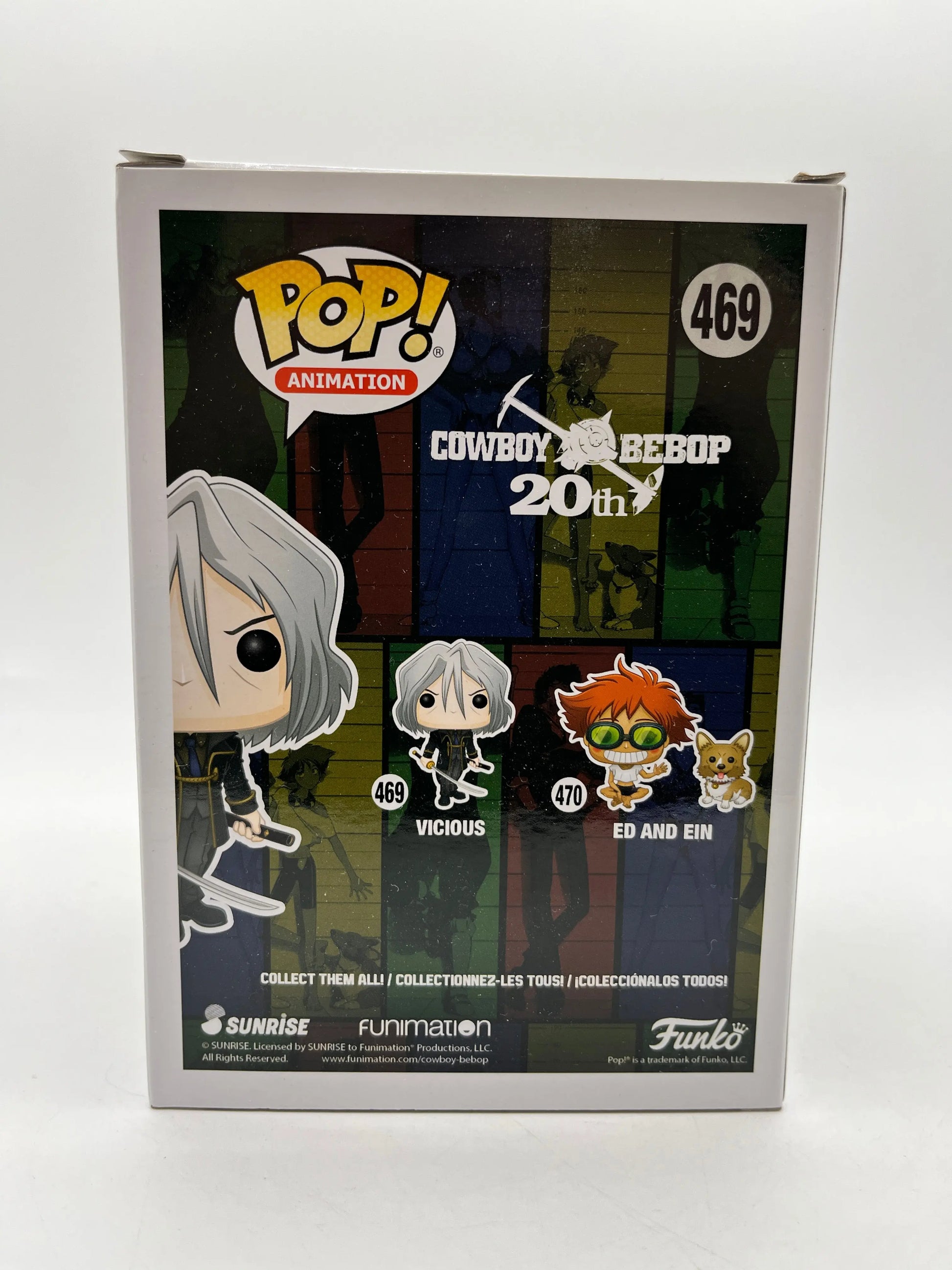 Funko POP! Animation Cowboy Bebop 20th Vicious #469 - Vinyl Collectable FRENLY BRICKS - Open 7 Days